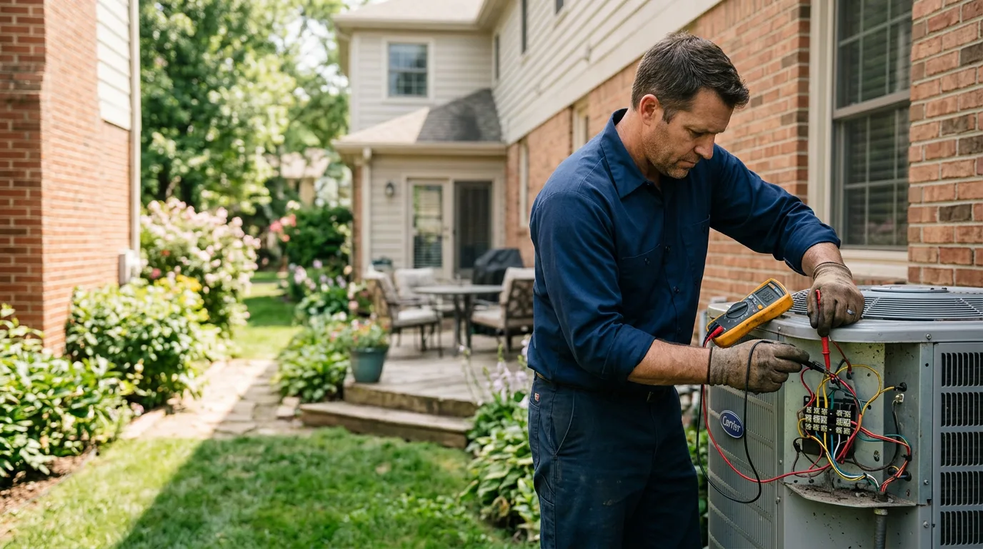 HVAC technician working near Van Dyne, WI